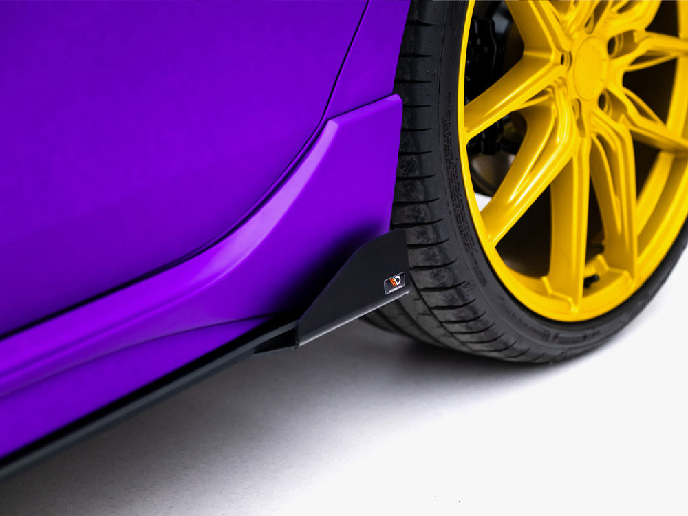 Maxton Design - Aftermarket  Street PRO Side Skirts Diffusers + Flaps Volkswagen Golf R Mk8 / Mk8 Facelift