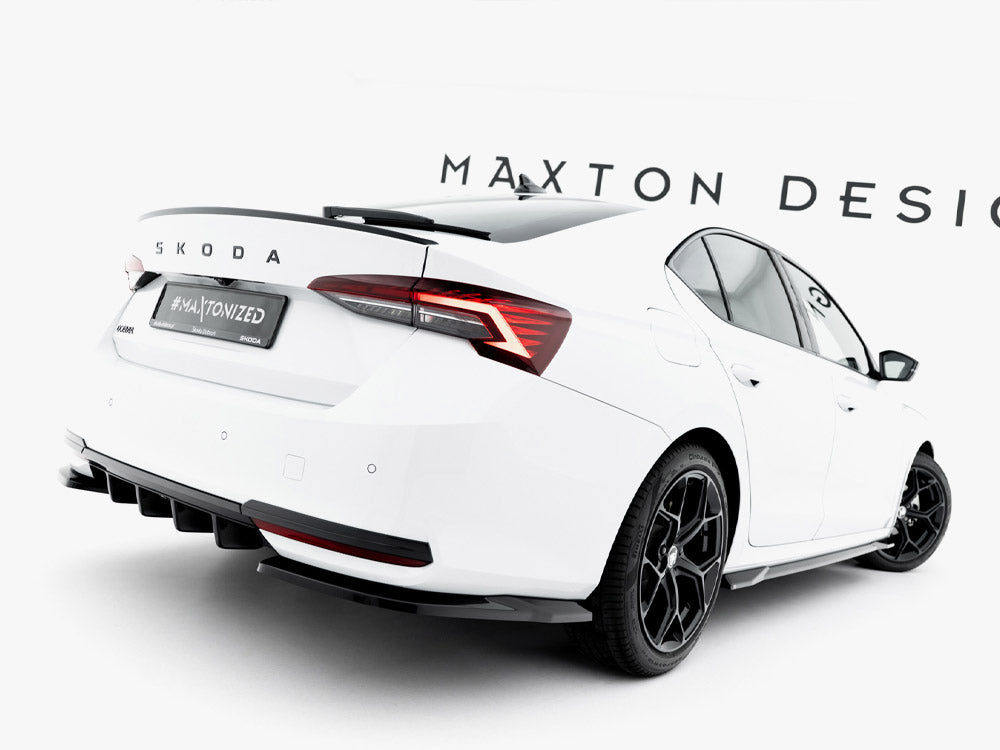 Maxton Design - Aftermarket  Rear Side Splitters Skoda Octavia Sportline Liftback / Estate Mk4 Facelift