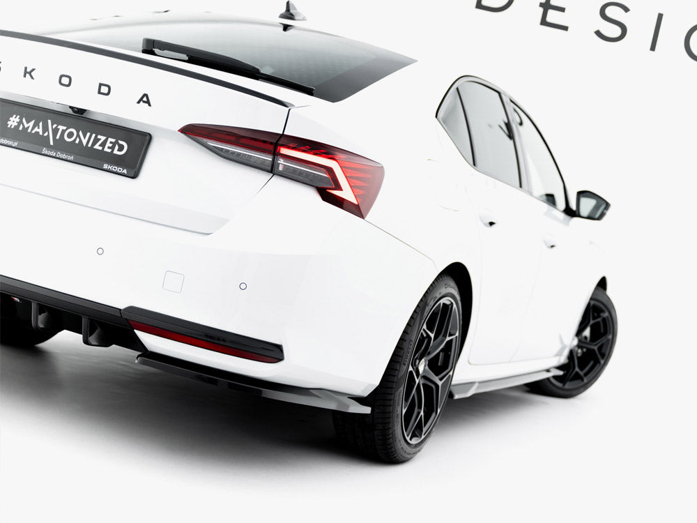 Maxton Design - Aftermarket  Rear Side Splitters Skoda Octavia Sportline Liftback / Estate Mk4 Facelift
