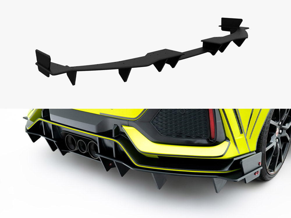 Maxton Design - Aftermarket  Street PRO Rear Diffuser Honda Civic Type-R Mk10 / Mk10 Facelift
