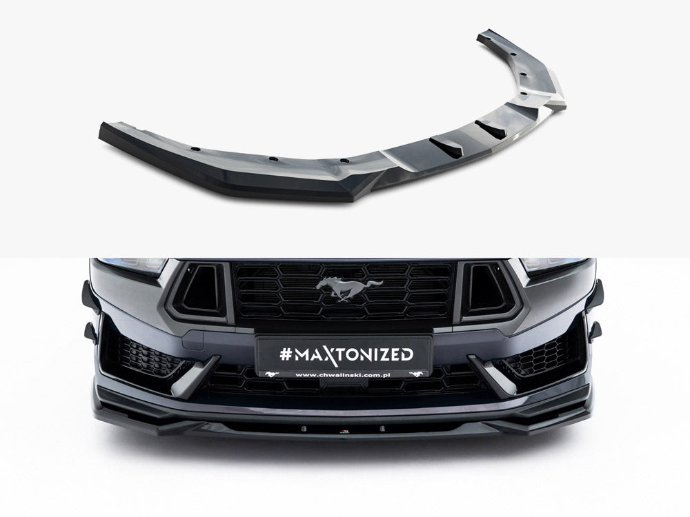 Maxton Design - Aftermarket  Front Splitter V.2 Ford Mustang Dark Horse Mk7