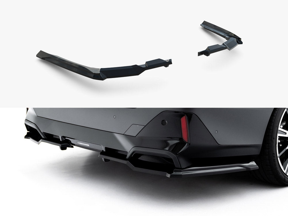 Maxton Design - Aftermarket  Rear Splitter (Vertical Bars) V.1 BMW 5 / i5 M-Pack Sedan / Touring G60 / G61
