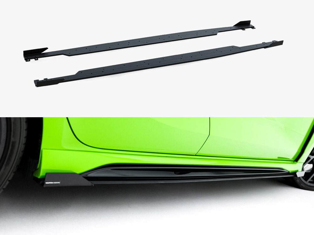 Maxton Design - Aftermarket  Street PRO Side Skirt Diffusers + Flaps Audi RS3 Sportback 8Y Facelift