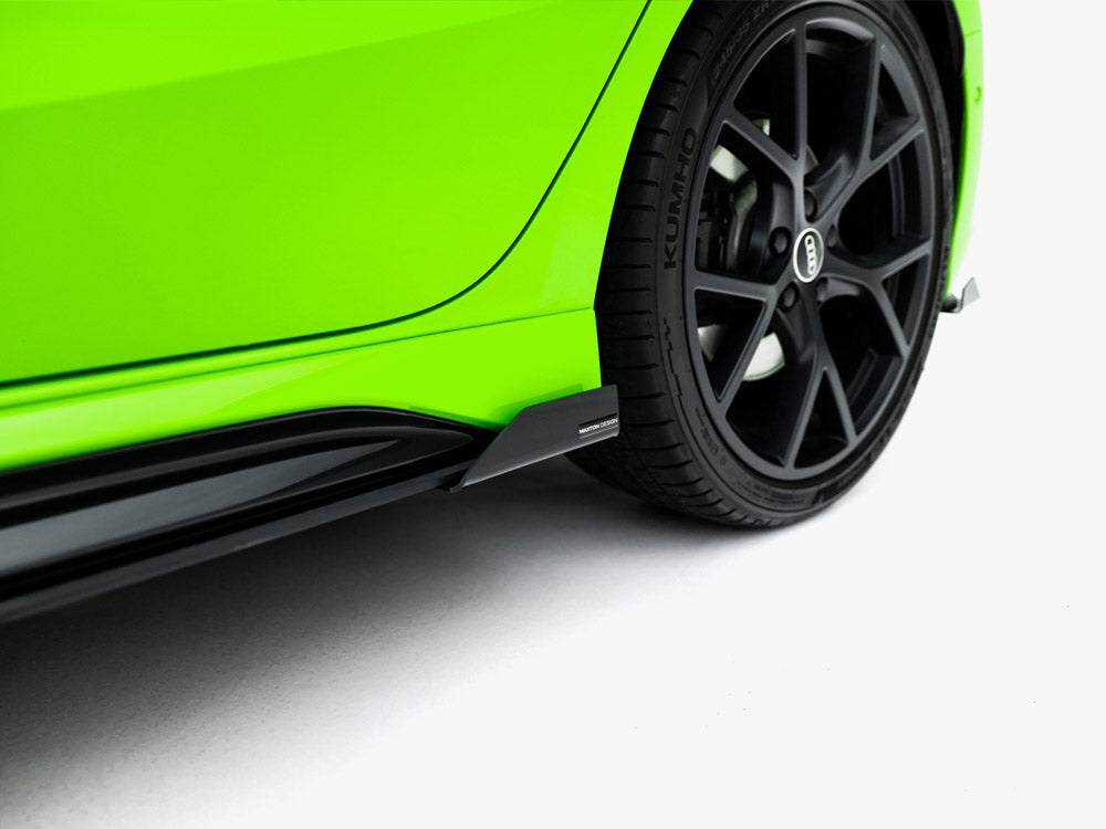 Maxton Design - Aftermarket  Street PRO Side Skirt Diffusers + Flaps Audi RS3 Sportback 8Y Facelift