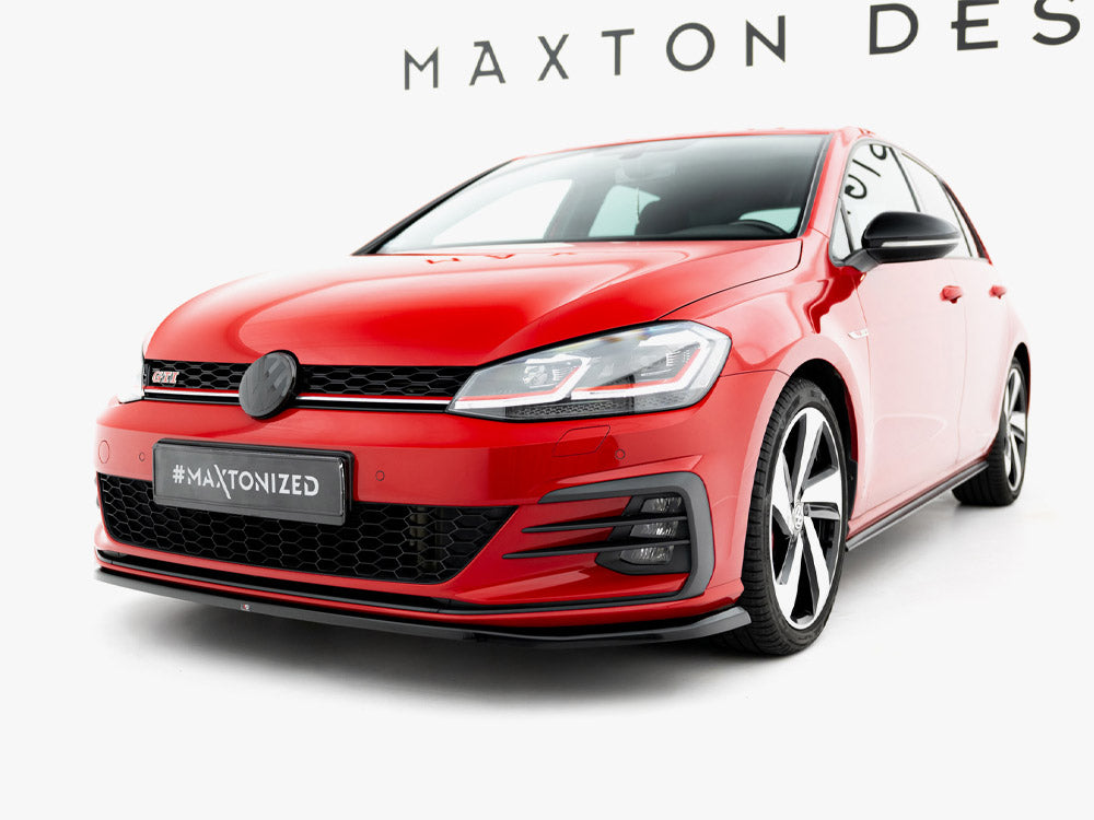 Maxton Design - Aftermarket  Front Splitter V.4 Volkswagen Golf GTI / GTD Mk7 Facelift