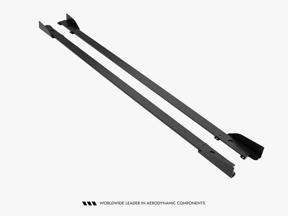 Maxton Design - Aftermarket  Street PRO Side Skirt Diffusers + Flaps Lexus IS 500 Mk3 Facelift 2 (XE30)