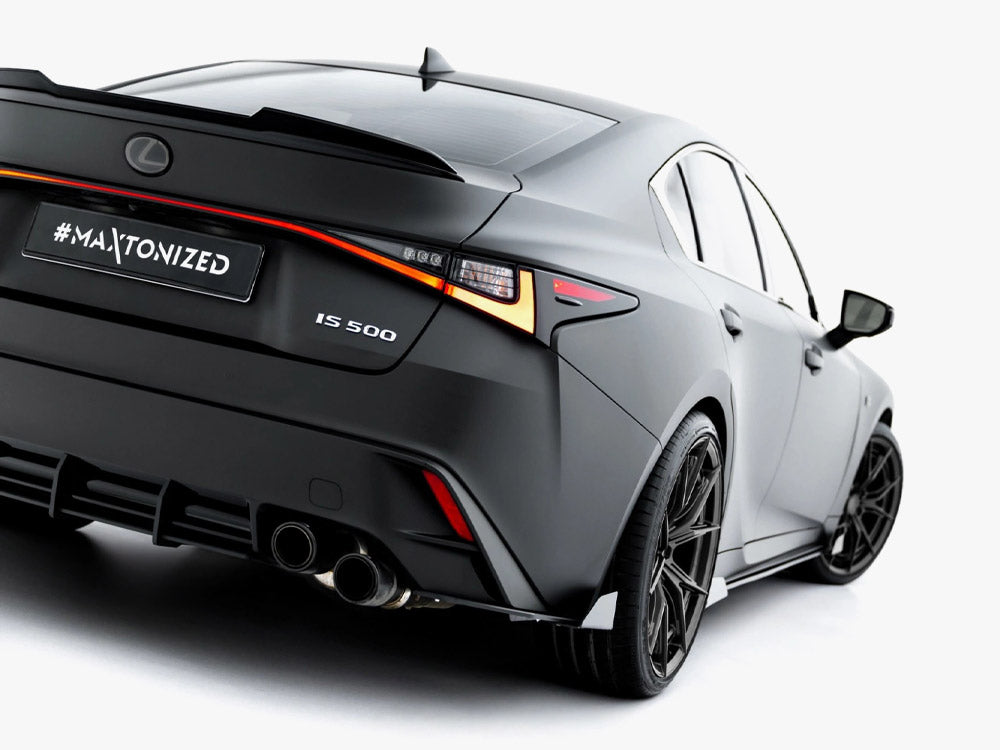 Maxton Design - Aftermarket  Street PRO Rear Side Splitters + Flaps Lexus IS 500 Mk3 Facelift 2 (XE30)