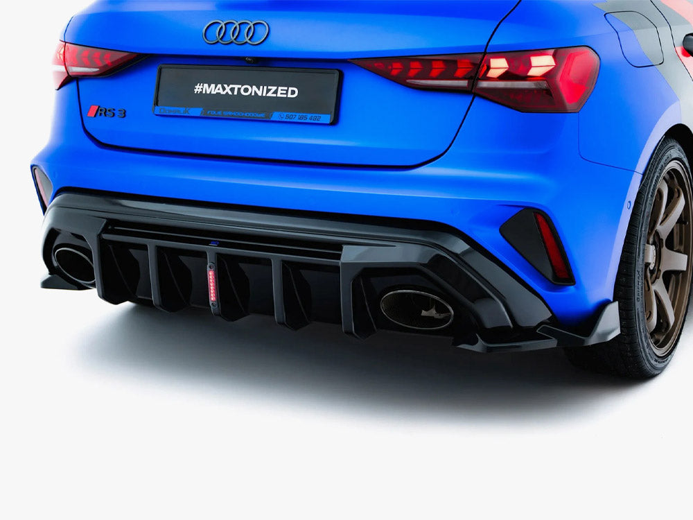 Maxton Design - Aftermarket  Rear Valance Audi RS3 8Y Sportback 8Y Facelift (Version with LED light)