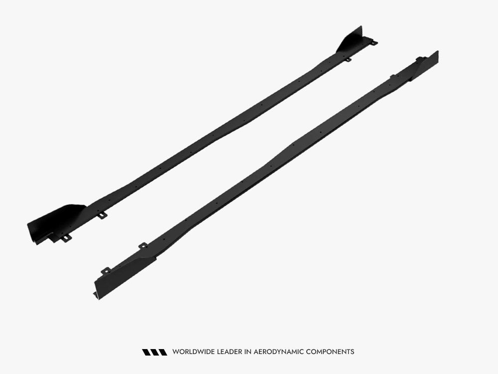 Maxton Design - Aftermarket  Street PRO Side Skirt Diffusers + Flaps Toyota GR Yaris Mk4 Facelift