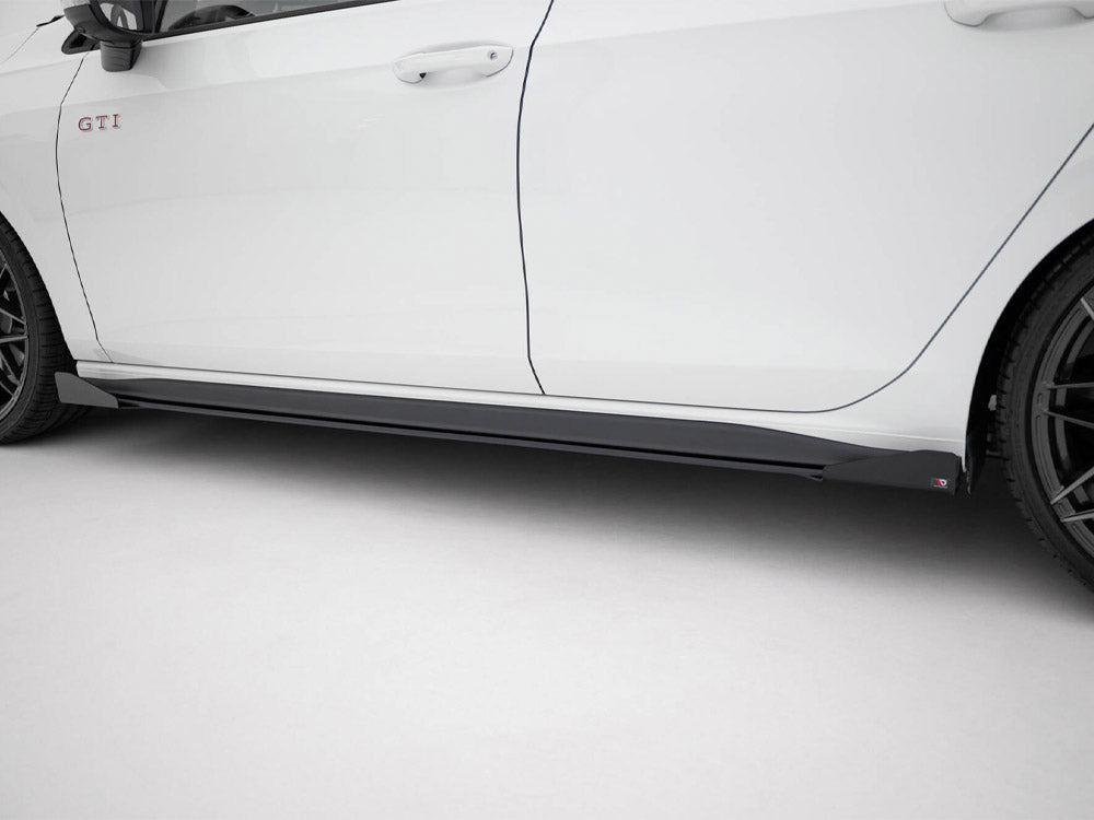 Maxton Design - Aftermarket  STREET PRO SIDE SKIRTS DIFFUSERS + FLAPS VOLKSWAGEN GOLF GTI / GTE / GTI CLUBSPORT / R-LINE MK8
