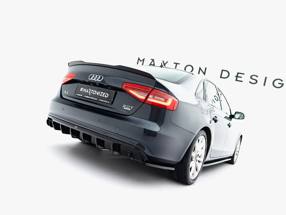 Maxton Design - Aftermarket  Rear Valance Audi A4 B8 Facelift (Single side dual exhaust version)