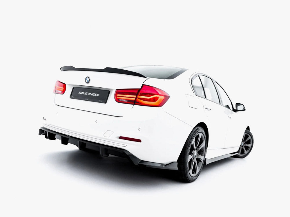 Maxton Design - Aftermarket  Rear Splitter (Vertical Bars) BMW 3 Sportline Sedan / Touring F30 / F31