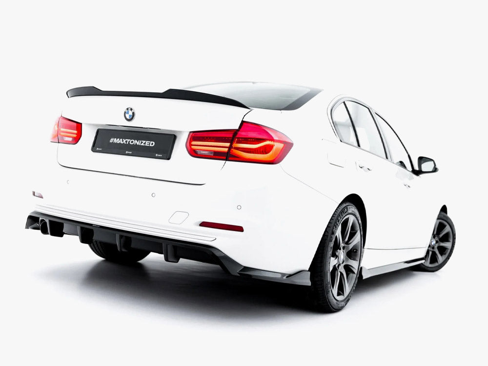 Maxton Design - Aftermarket  Rear Splitter (Vertical Bars) BMW 3 Sportline Sedan / Touring F30 / F31