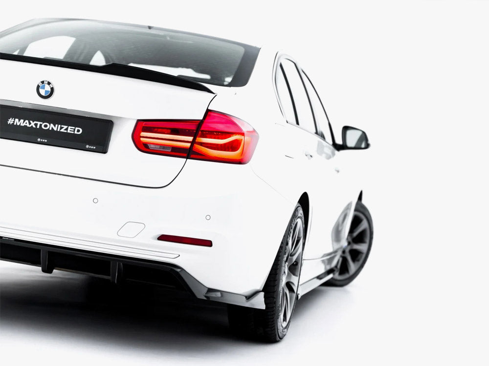 Maxton Design - Aftermarket  Rear Splitter (Vertical Bars) BMW 3 Sportline Sedan / Touring F30 / F31