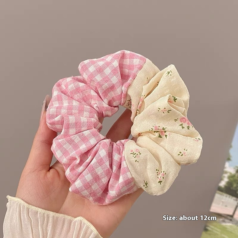 Summer Super Fairy Sweet Lace Large Intestine Hair Ring