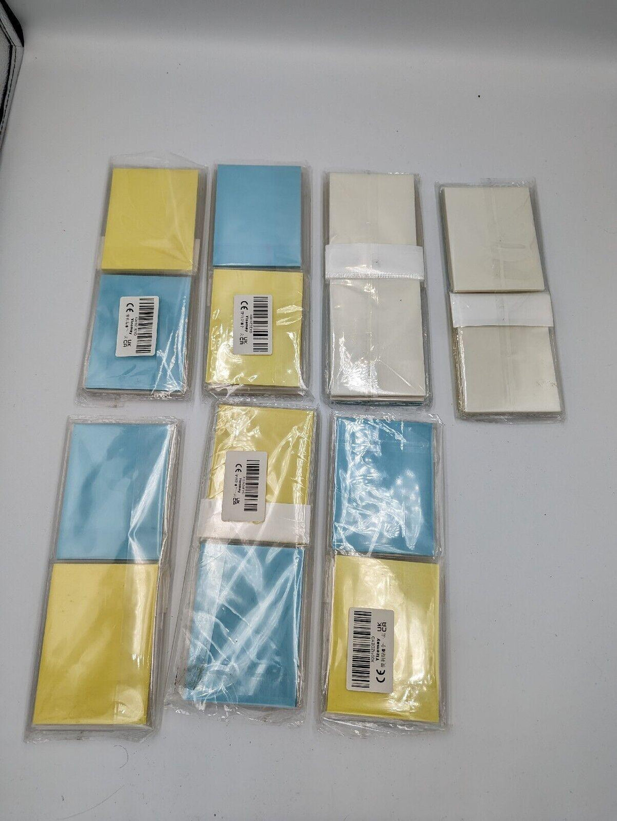 Transparent Sticky Notes 600 Sheets 95x70mm Clear See Through Notes Blue Yellow