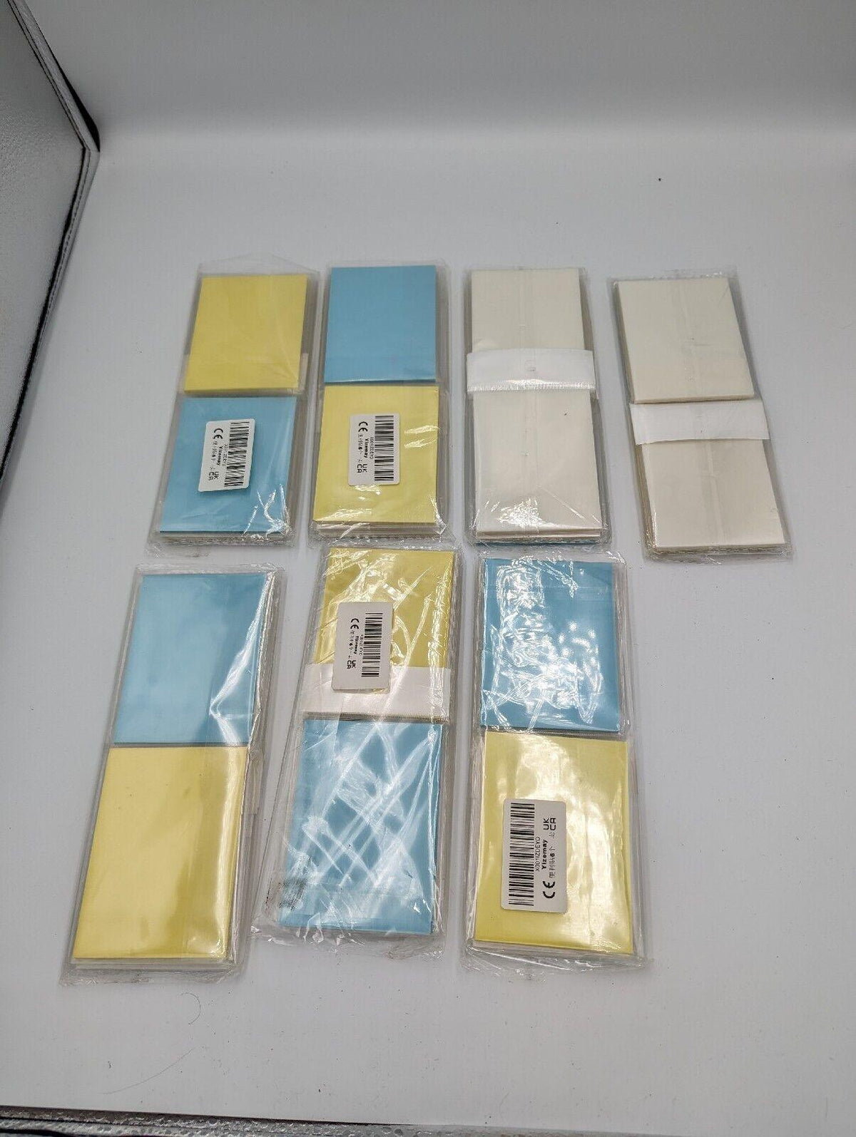Transparent Sticky Notes 600 Sheets 95x70mm Clear See Through Notes Blue Yellow