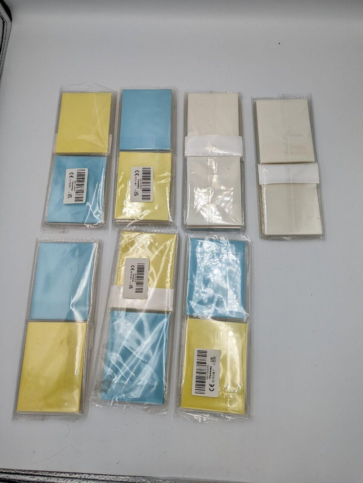 Transparent Sticky Notes 600 Sheets 95x70mm Clear See Through Notes Blue Yellow