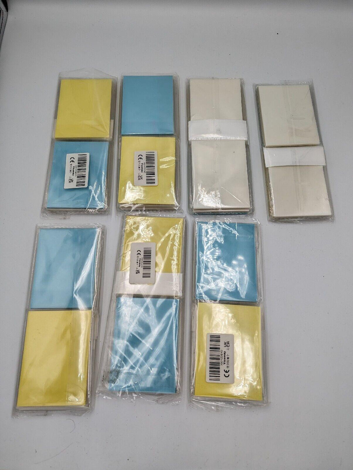Transparent Sticky Notes 600 Sheets 95x70mm Clear See Through Notes Blue Yellow