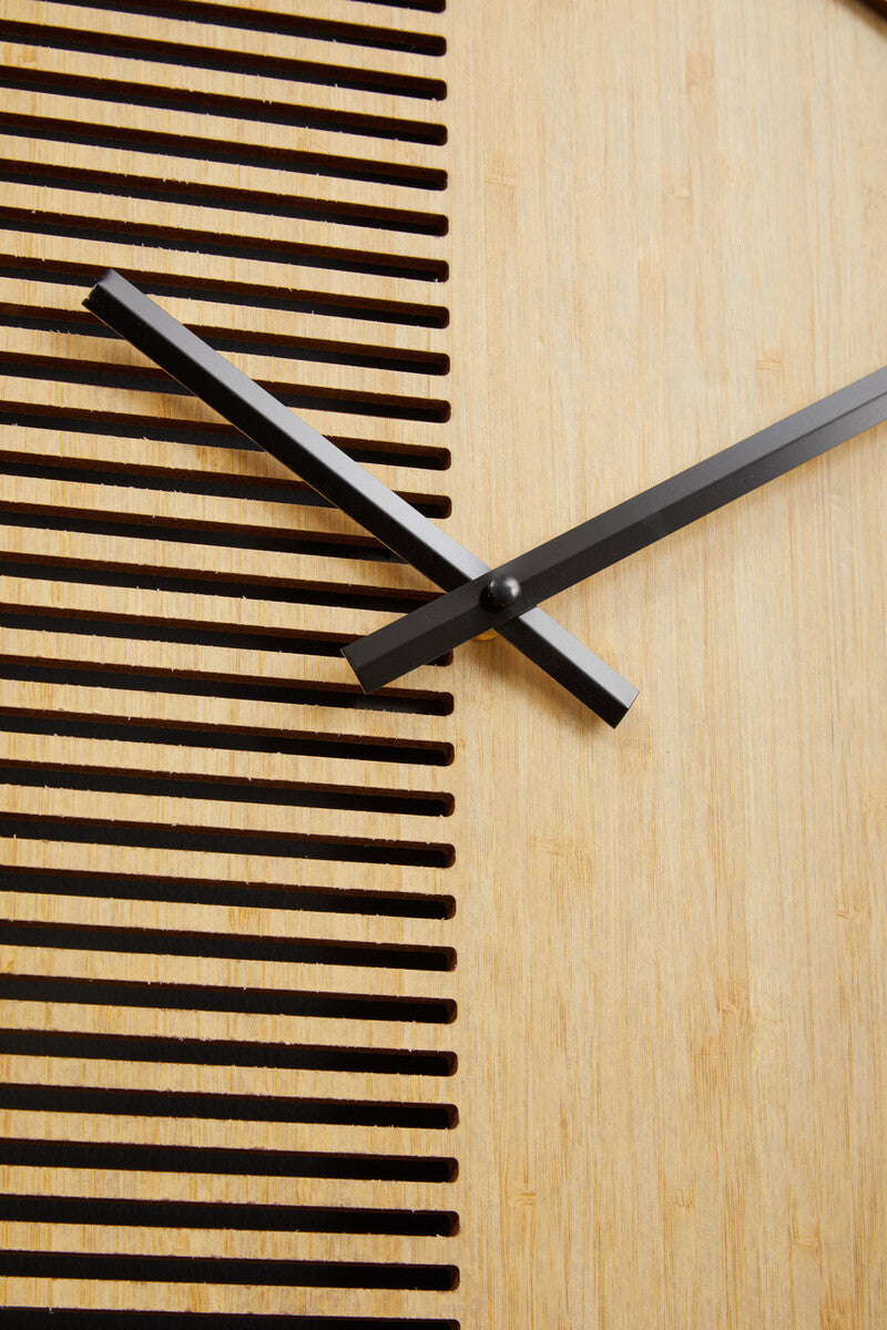 40cm Dia Small Wooden Effect Wall Clock | Vitus