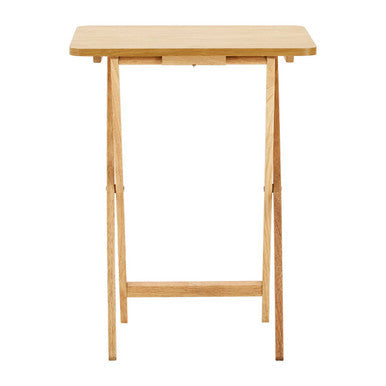 Heva Natural Tropical Hevea Wood Folding Snack Table