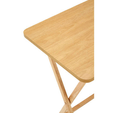 Heva Natural Tropical Hevea Wood Folding Snack Table