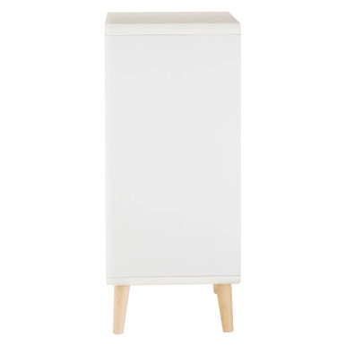 Milo White and Grey Finish 4 Drawer Chest