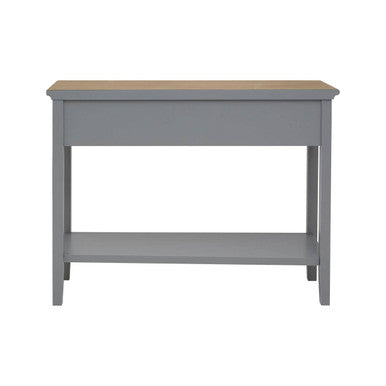 Henley Antique Grey Finish Wooden 2 Drawer Console Table