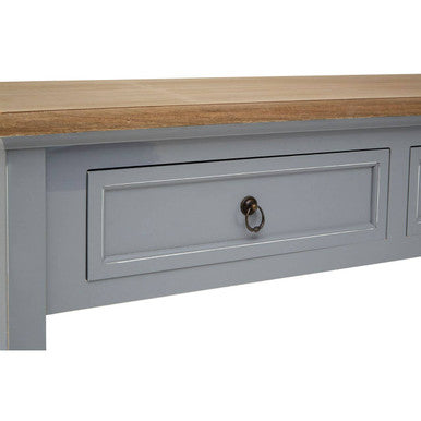 Henley Antique Grey Finish Wooden 2 Drawer Console Table