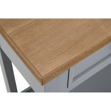 Henley Antique Grey Finish Wooden 2 Drawer Console Table