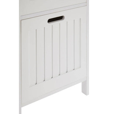 Salon White Wooden 2 Drawer Bathroom Cabinet