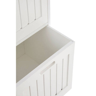 Salon White Wooden 2 Drawer Bathroom Cabinet