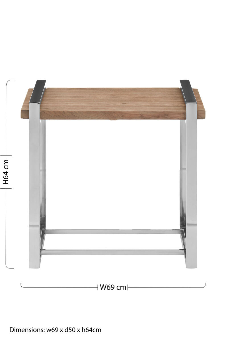 Menteng Recycled Elm Wood Side Table