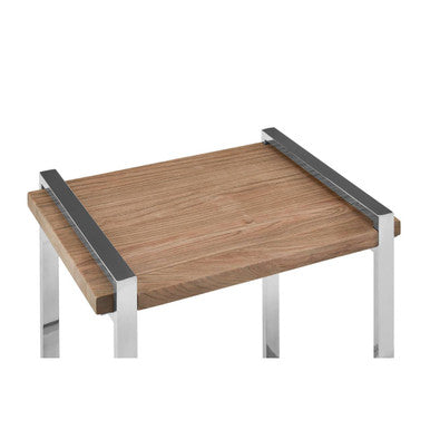Menteng Recycled Elm Wood Side Table
