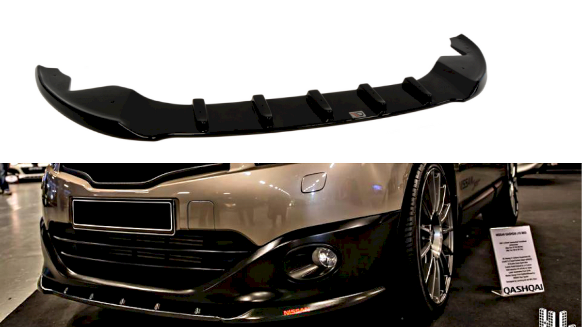 Maxton Design - Aftermarket  FRONT SPLITTER NISSAN QASHQAI (FACELIFT) (2009-2013)