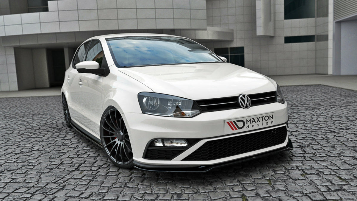 Maxton Design - Aftermarket  FRONT SPLITTER V.2 VW POLO MK5 GTI (FACELIFT) (2014-2017)