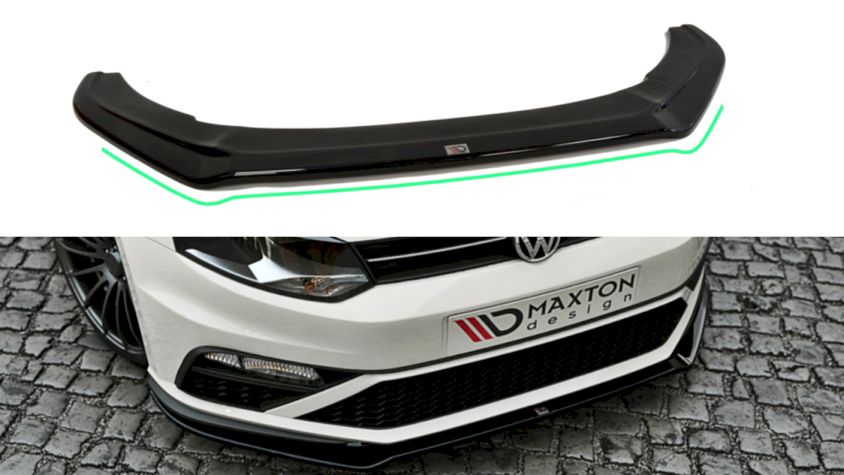 Maxton Design - Aftermarket  FRONT SPLITTER V.2 VW POLO MK5 GTI (FACELIFT) (2014-2017)