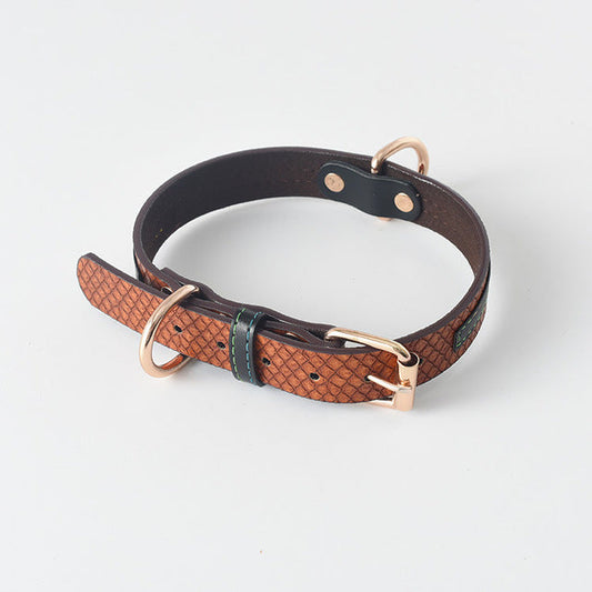 Home Fashion Simple Leather Pet Dog Collar