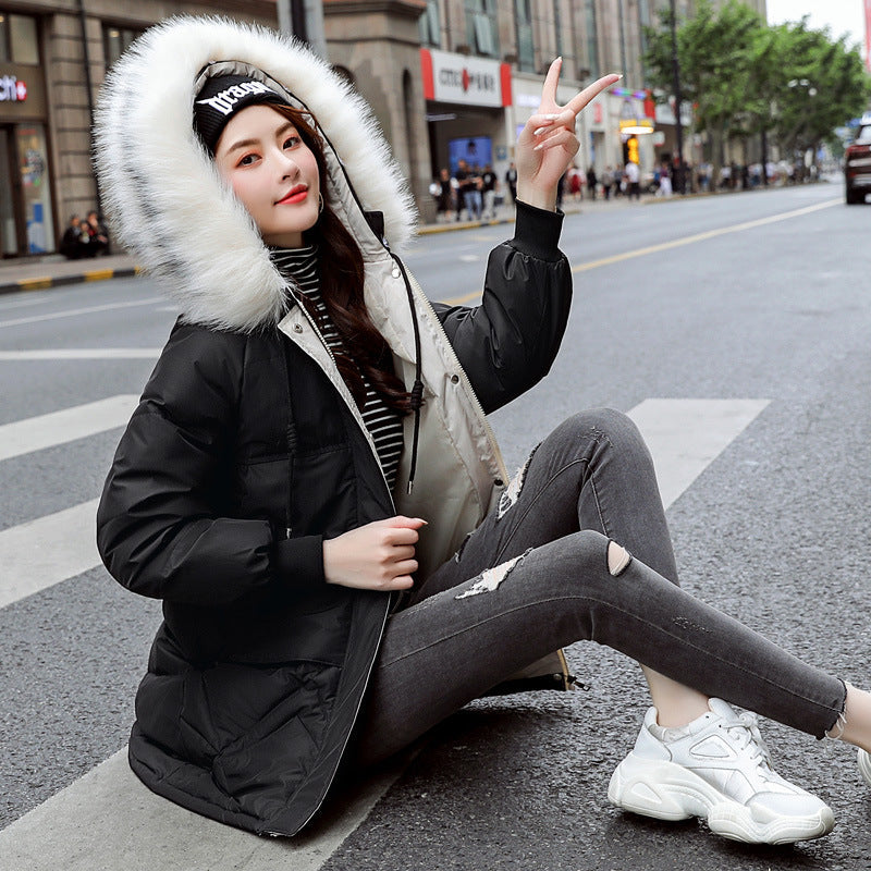 Mid-Length Casual Women's Cotton Coat