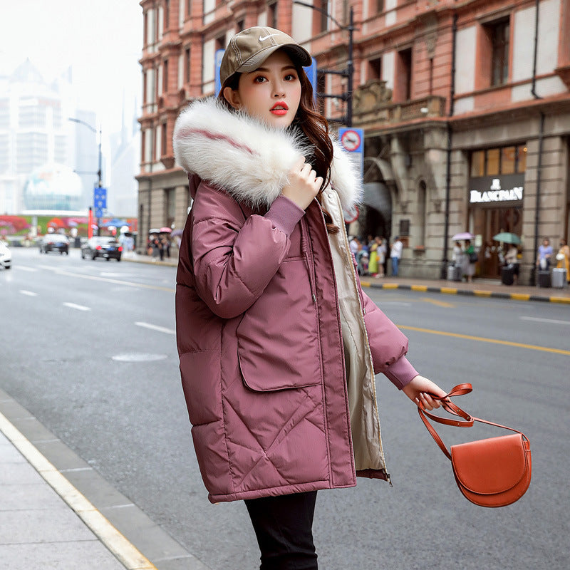 Mid-Length Casual Women's Cotton Coat