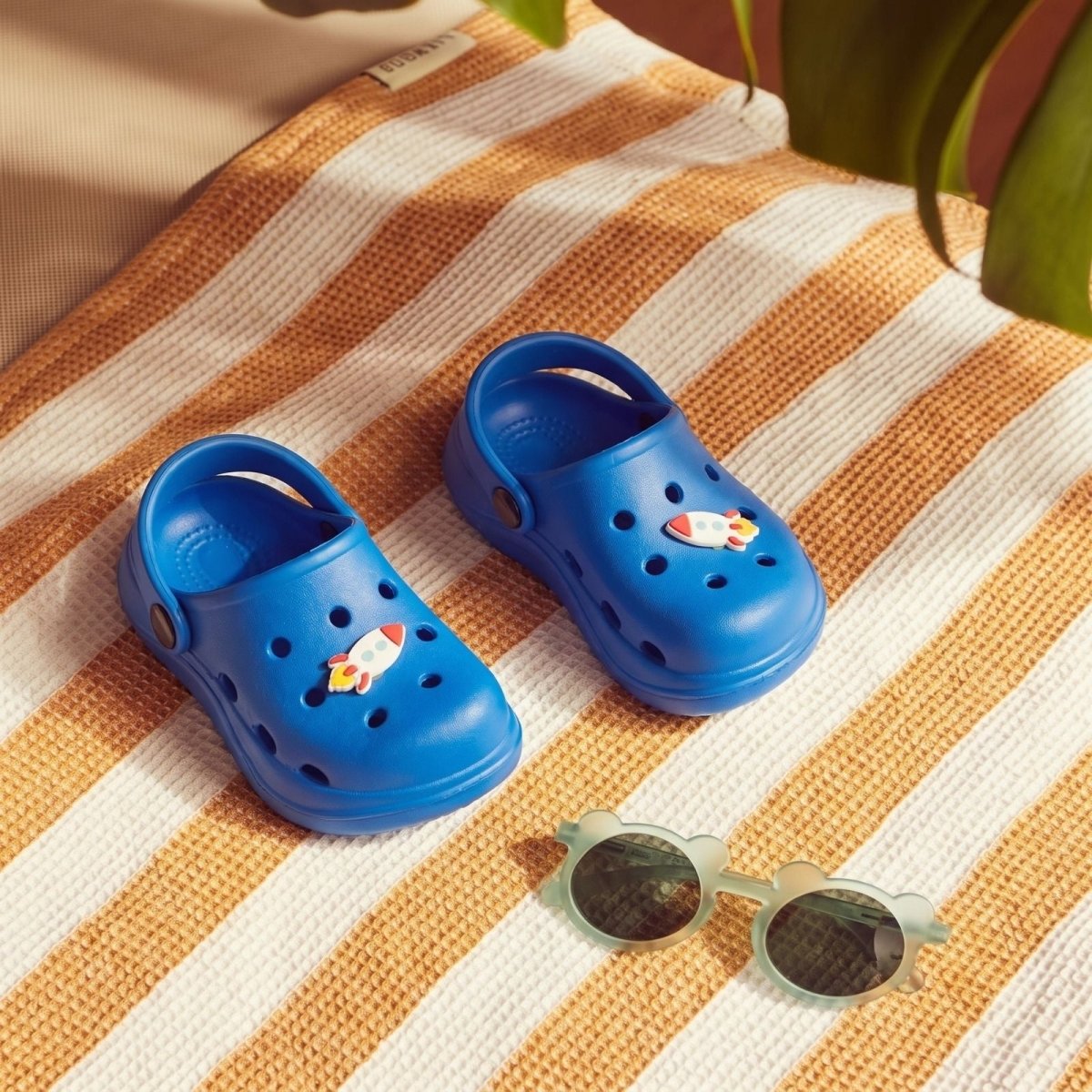 HelloBaby Rocket Detail Baby Pool Slides - Blue