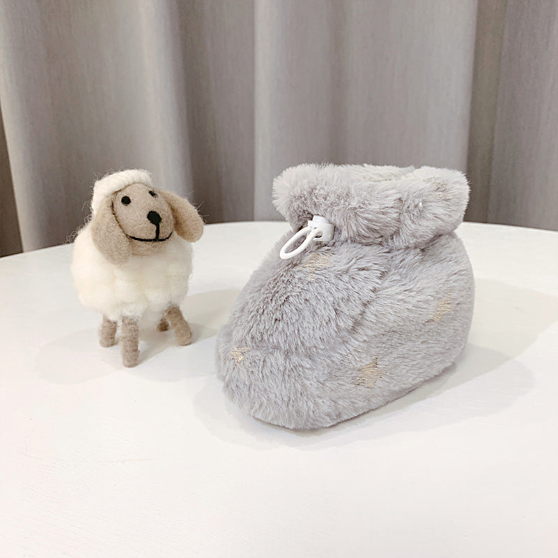 Autumn And Winter Baby Plus Cotton Plus Velvet Thick Cotton Shoes