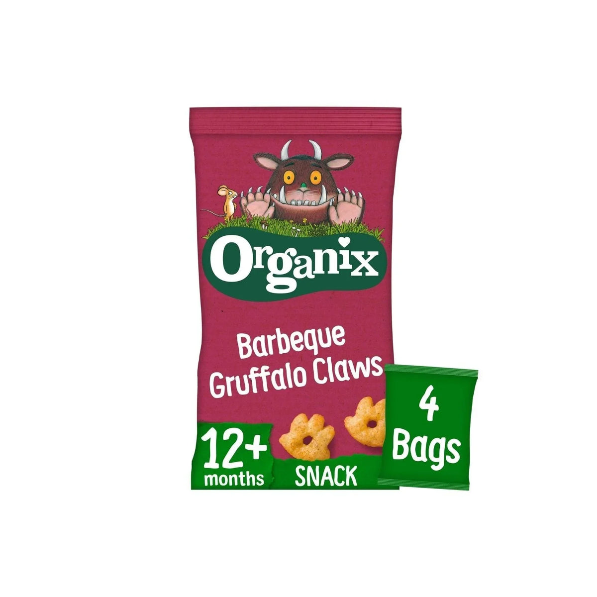 Organix Barbeque Gruffalo Claws 12+ months 60g (4x15g)