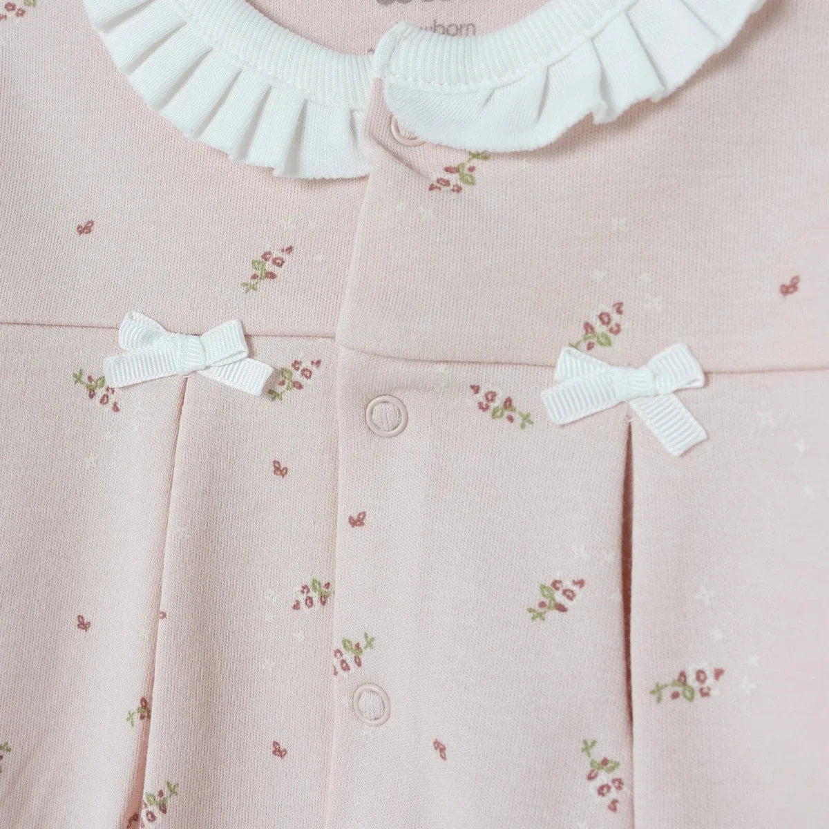 Bebetto Floral Print Baby Sweatshirt & Footed Leggings (Newborn to 6-9 Months) - Pink