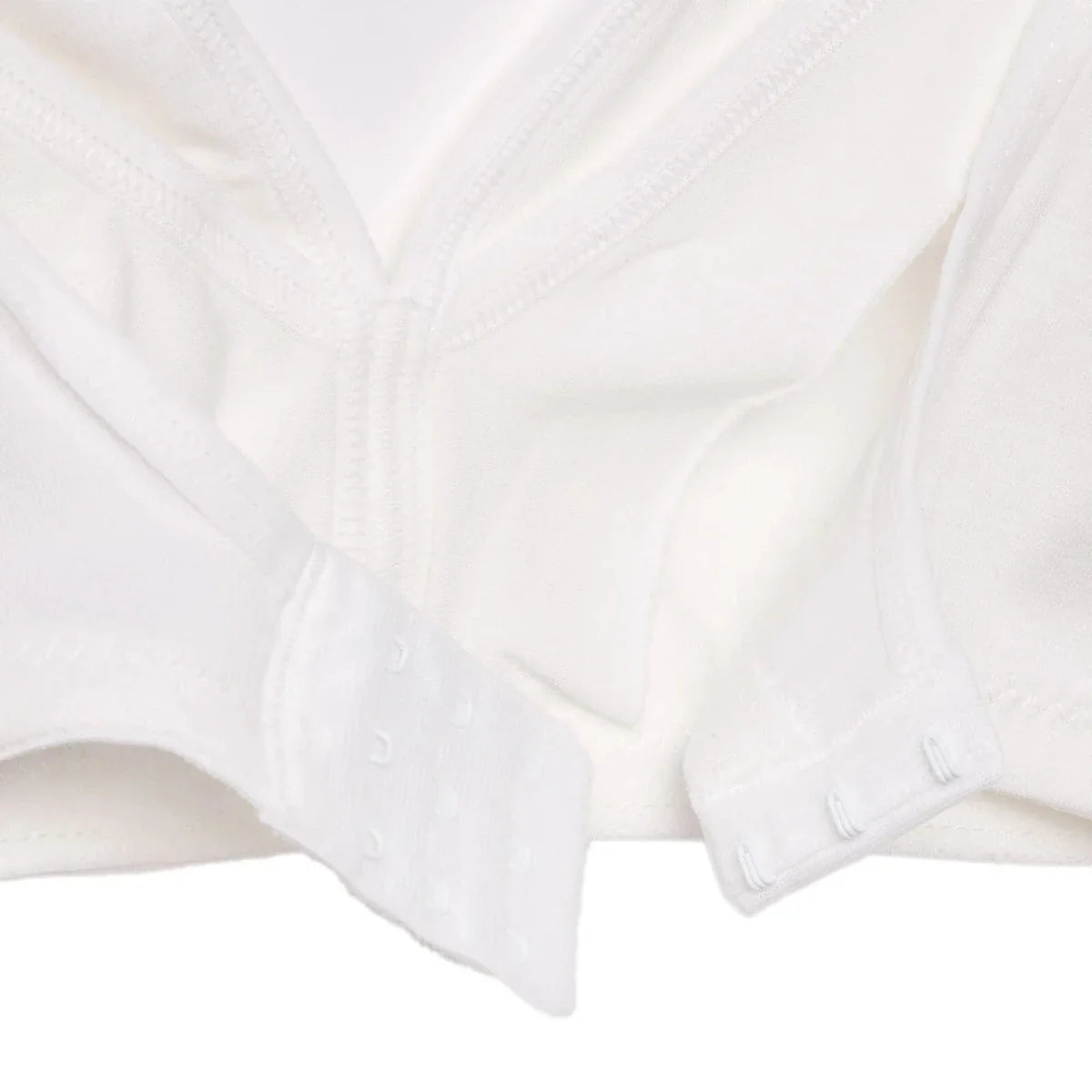 Baby Mom Women's Lace Neckline Non-Padded Nursing Bra - White