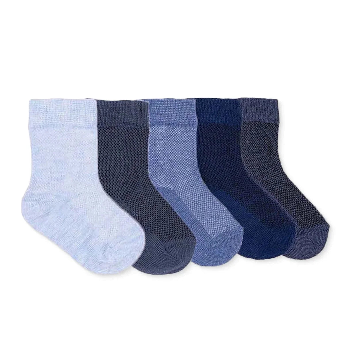 HelloBaby 5 Pack Ankle Baby Socks (Newborn to 4-5 Years) - Deep Teal