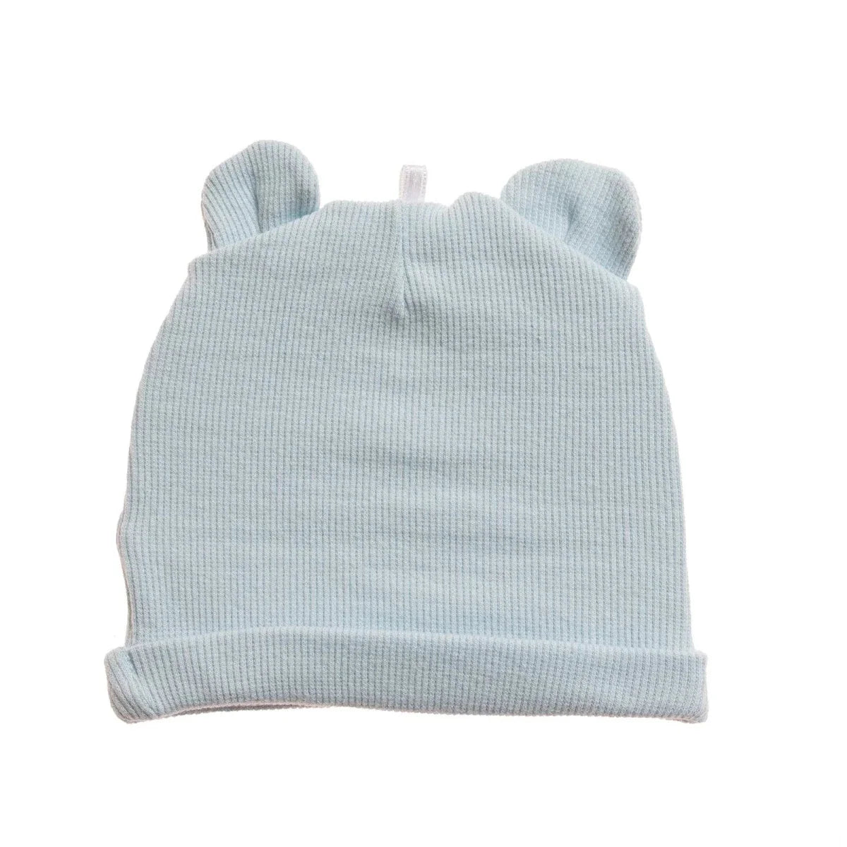 HelloBaby Ribbed Baby Hat (Newborn) - Blue