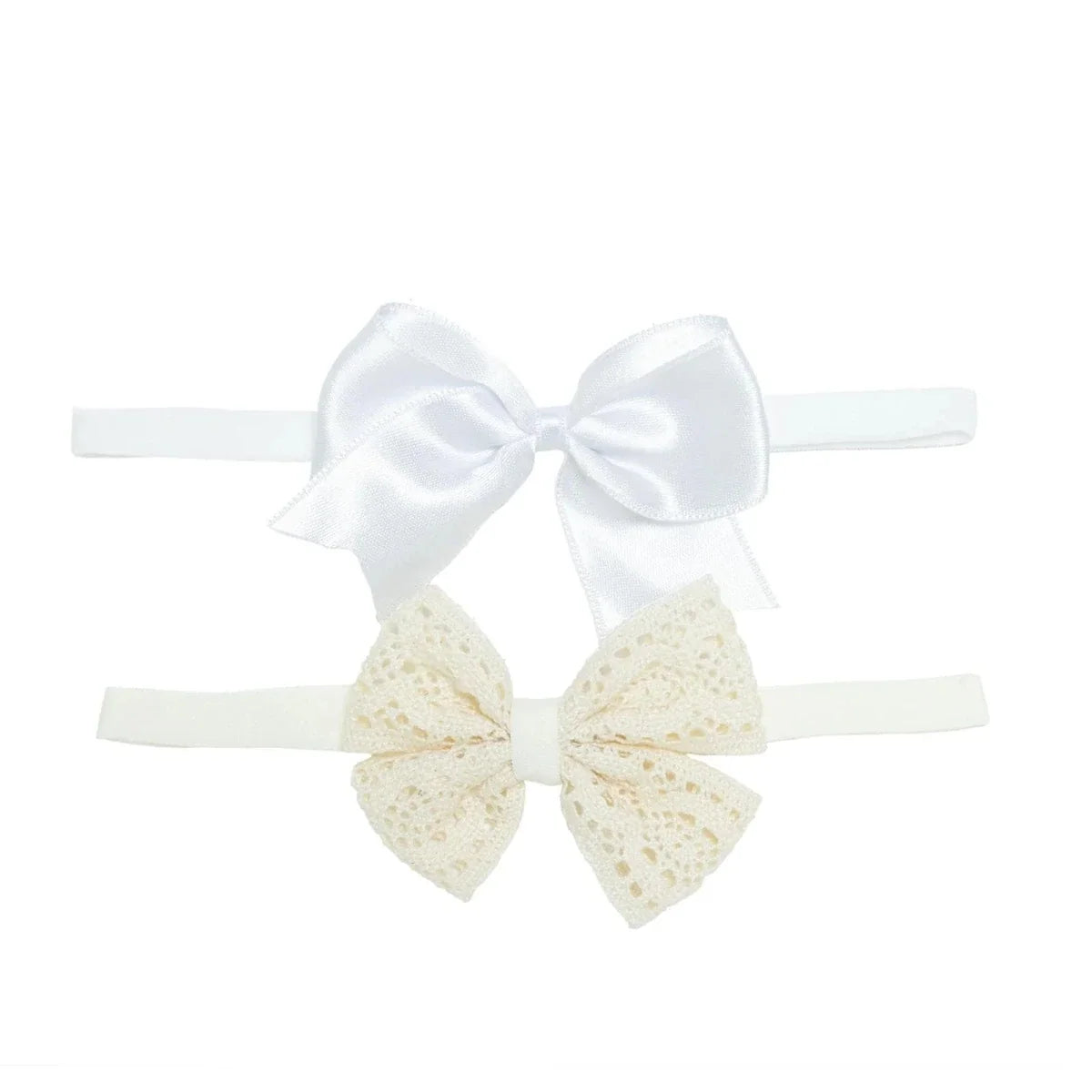 HelloBaby Tulle Baby Headband (One Size) - Ecru