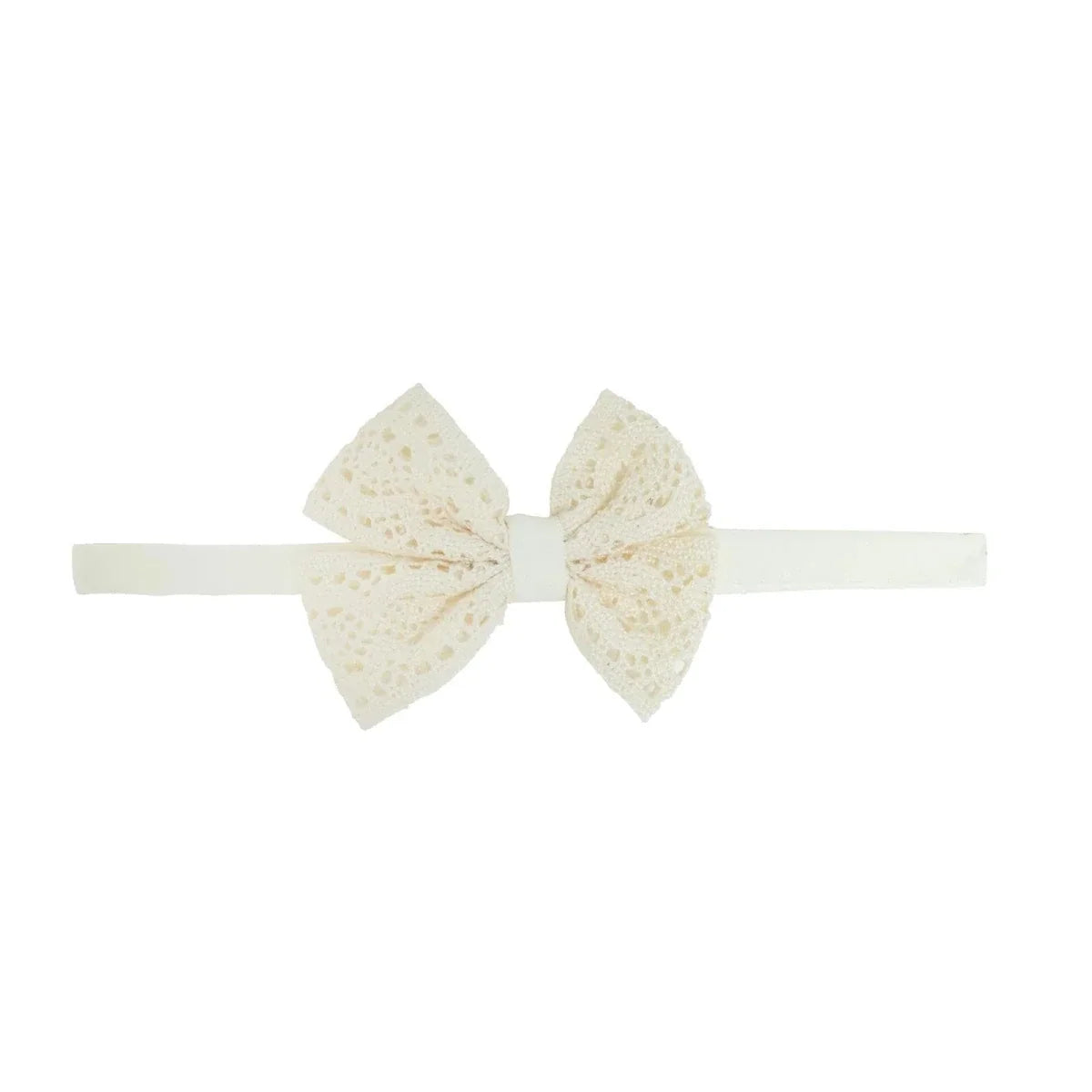 HelloBaby Tulle Baby Headband (One Size) - Ecru