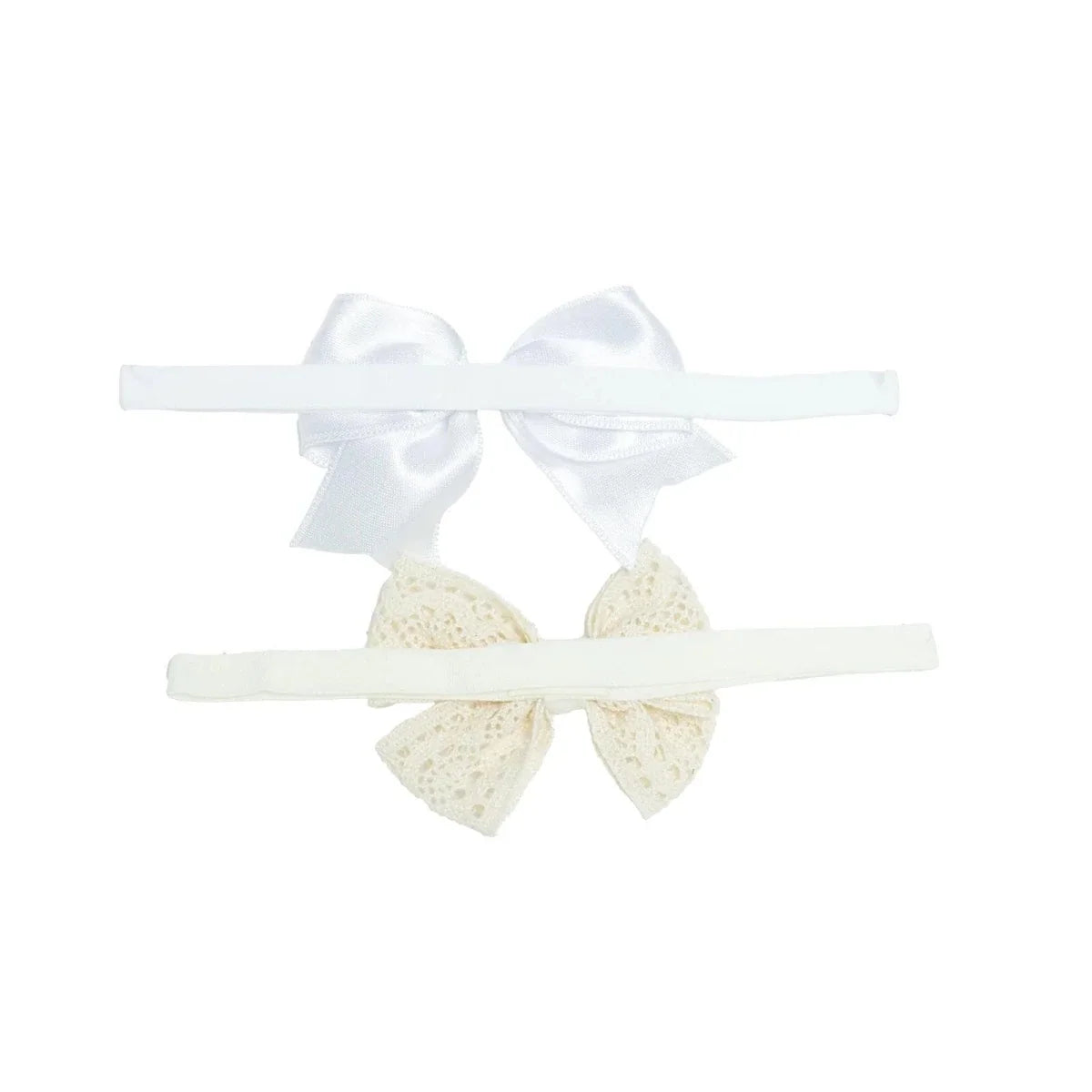 HelloBaby Tulle Baby Headband (One Size) - Ecru